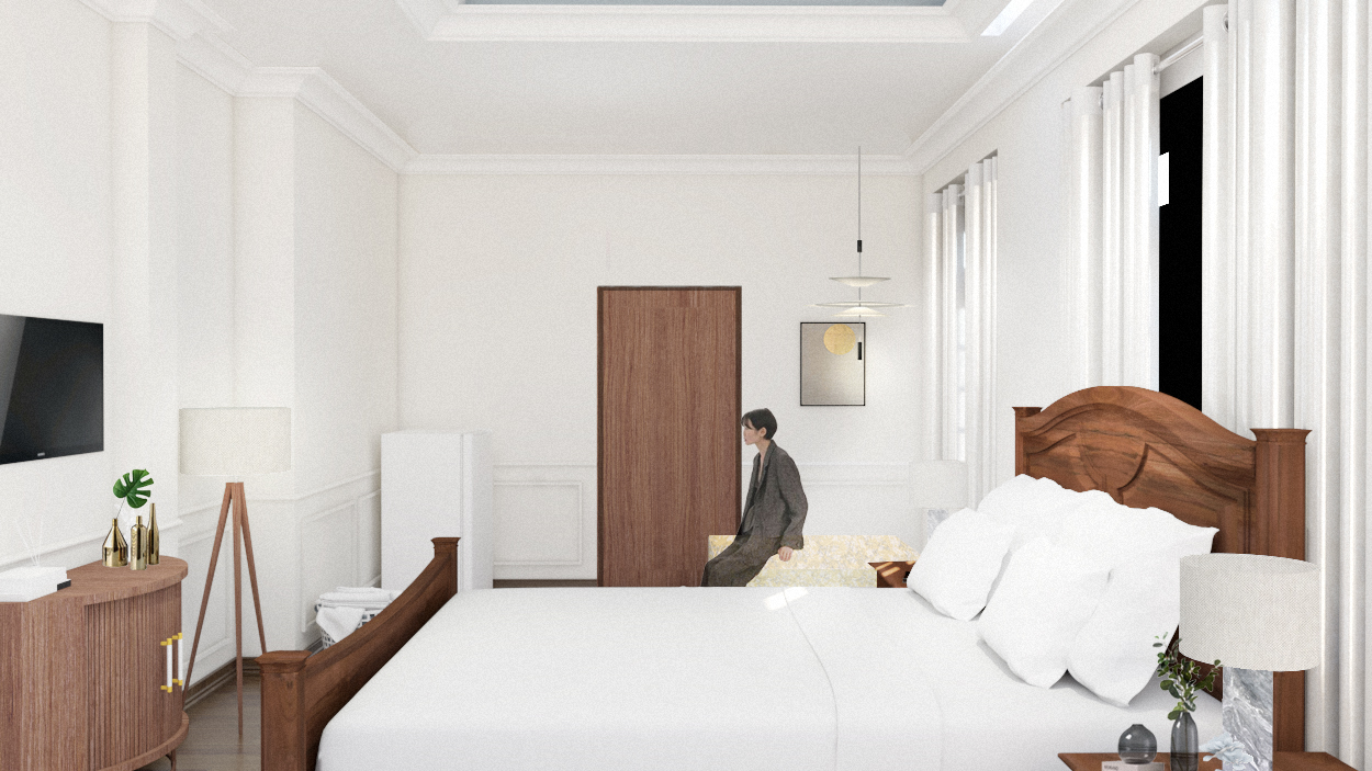 Interior design render by Mori & Co